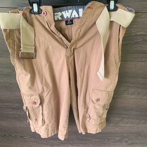Airwalk cargo shorts with belt